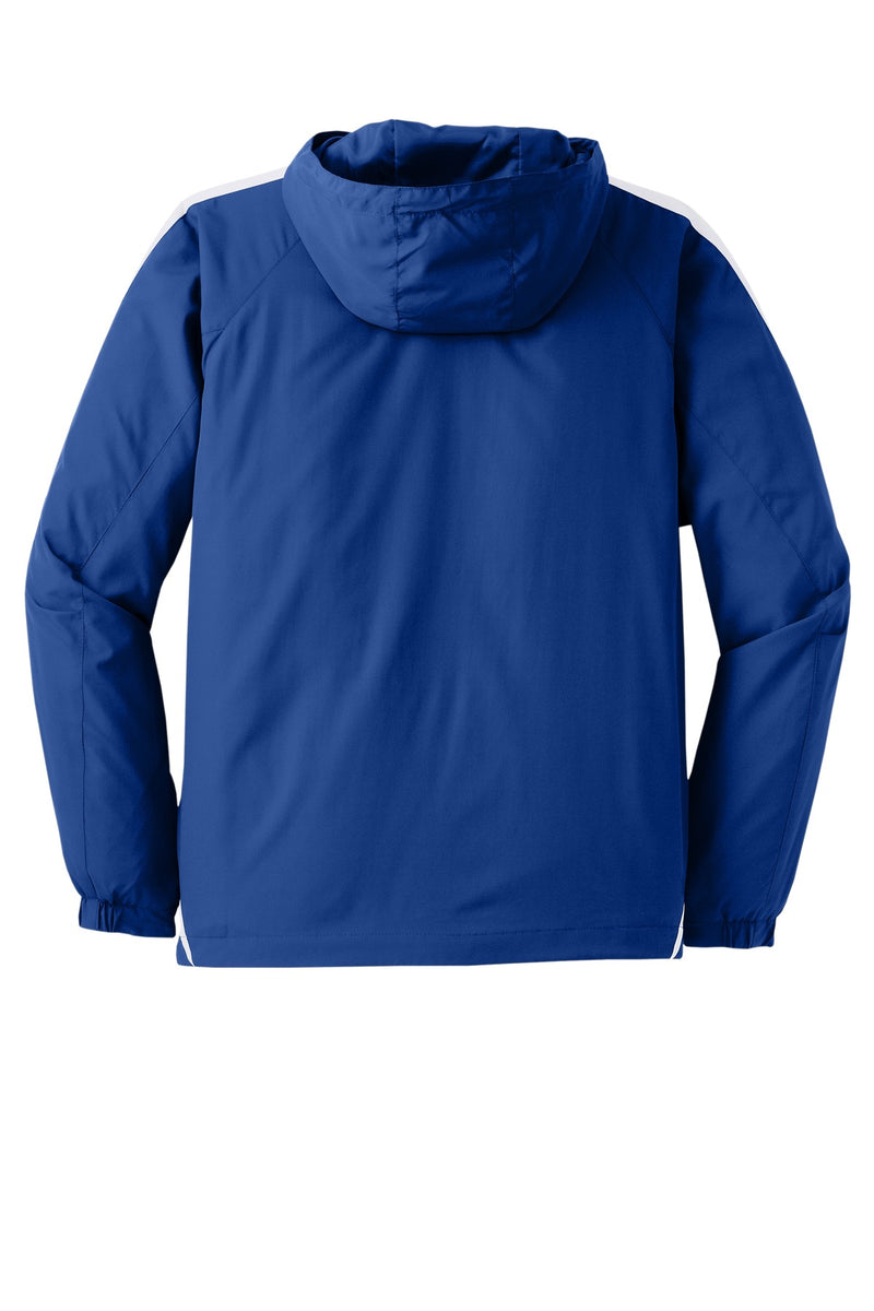 Sport-Tek Colorblock Raglan Anorak - True Royal/ White