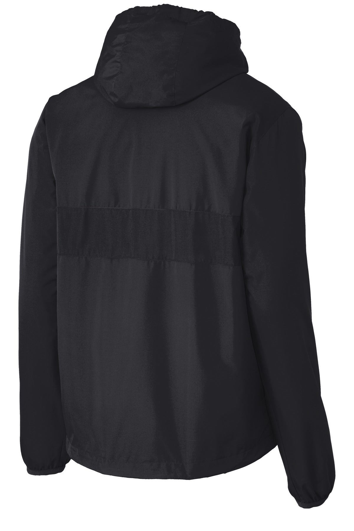 Sport-Tek Zipped Pocket Anorak - Black/ Black
