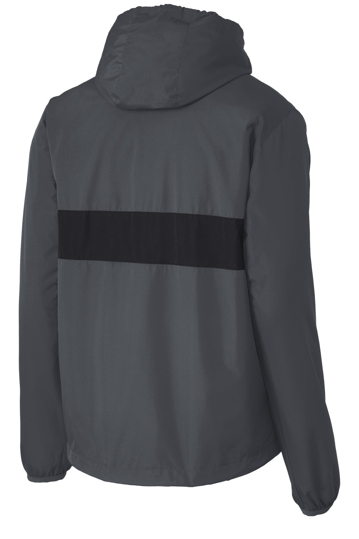 Sport-Tek Zipped Pocket Anorak - Graphite/ Black