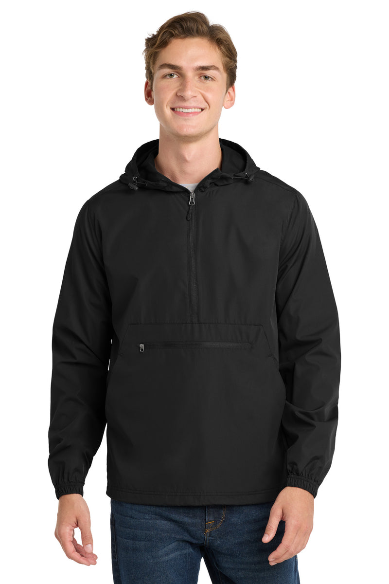 Sport-Tek  Packable Anorak - Black