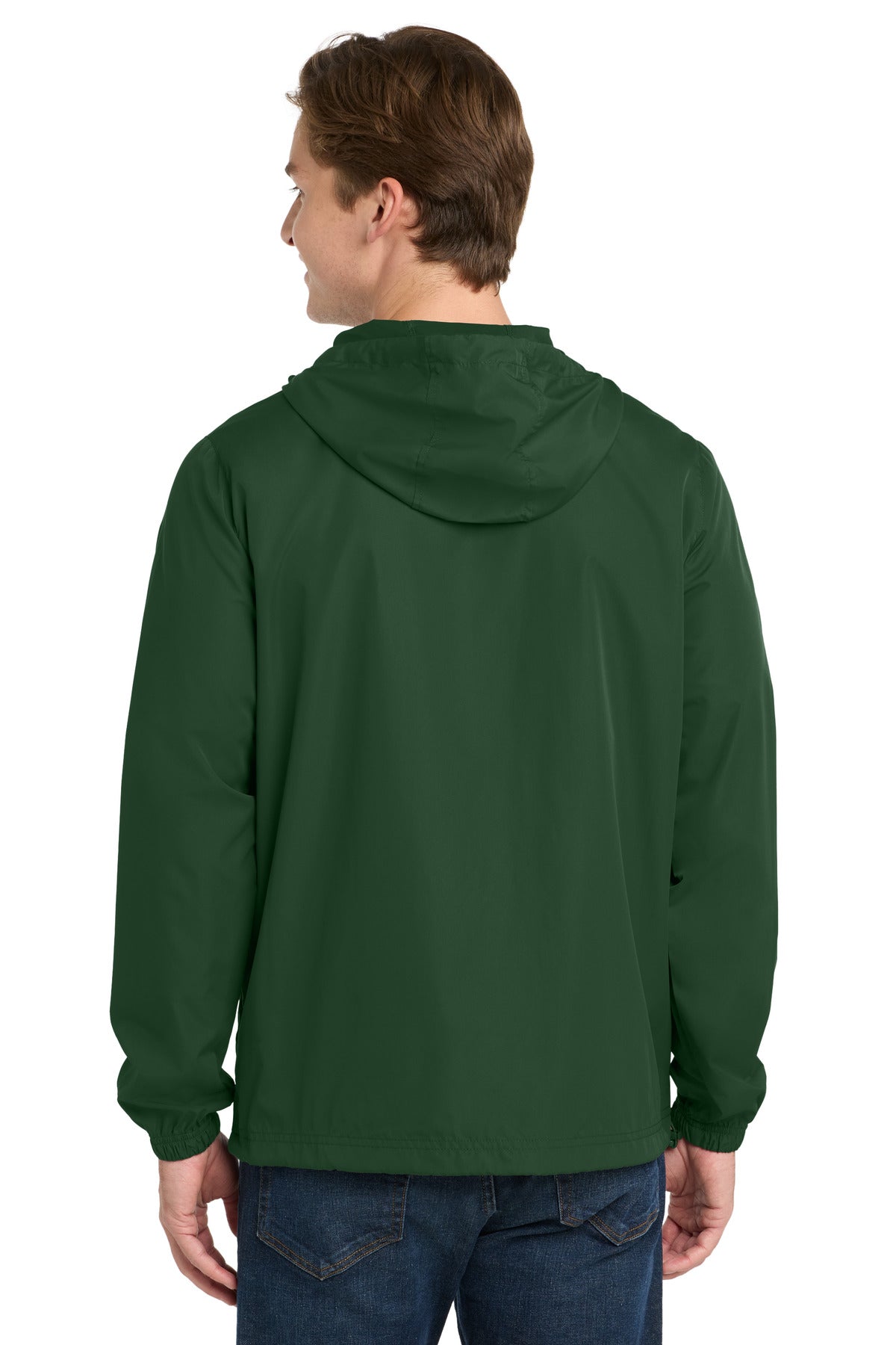 Sport-Tek  Packable Anorak - Forest Green