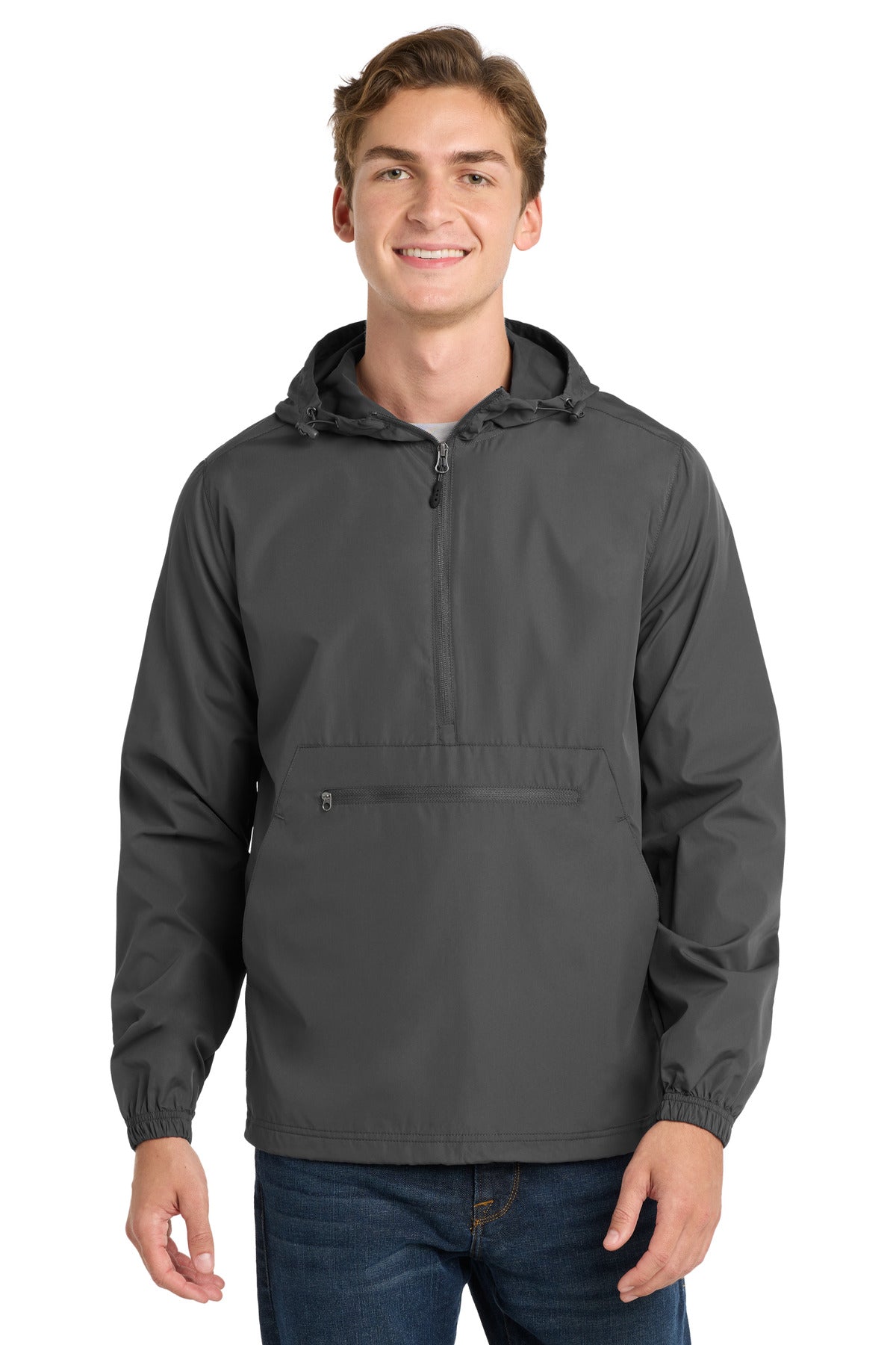 Sport-Tek  Packable Anorak - Graphite