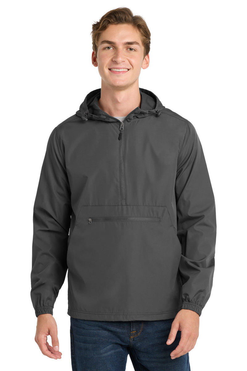 Sport-Tek  Packable Anorak - Graphite