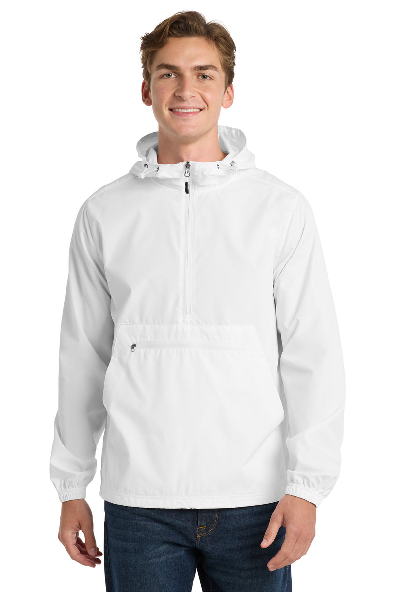 Sport-Tek  Packable Anorak - White