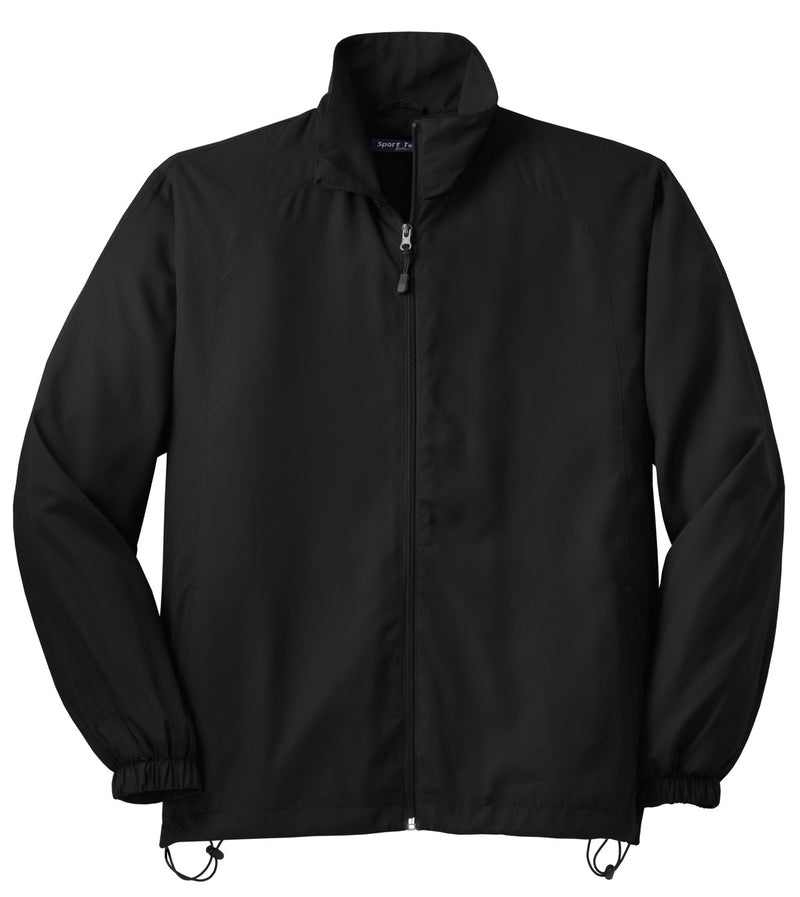 Sport-Tek Full-Zip Wind Jacket - Black