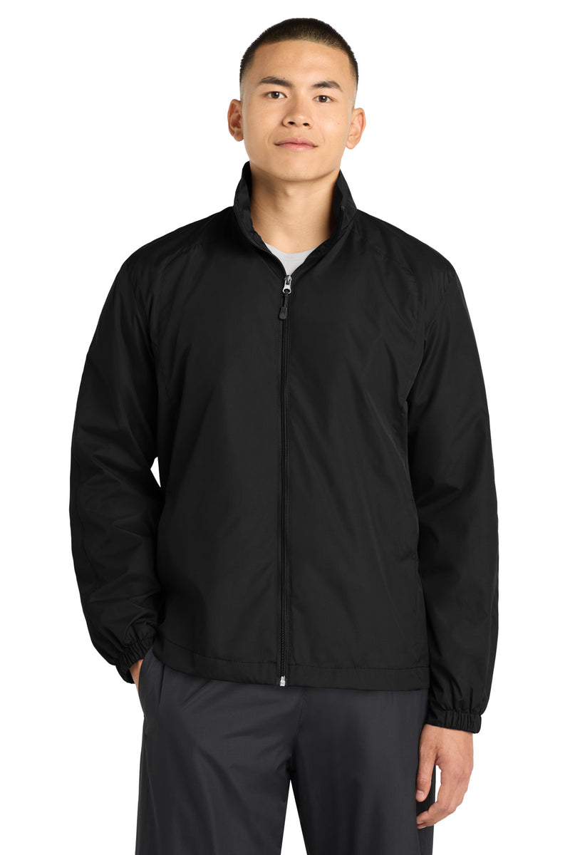 Sport-Tek Full-Zip Wind Jacket - Black