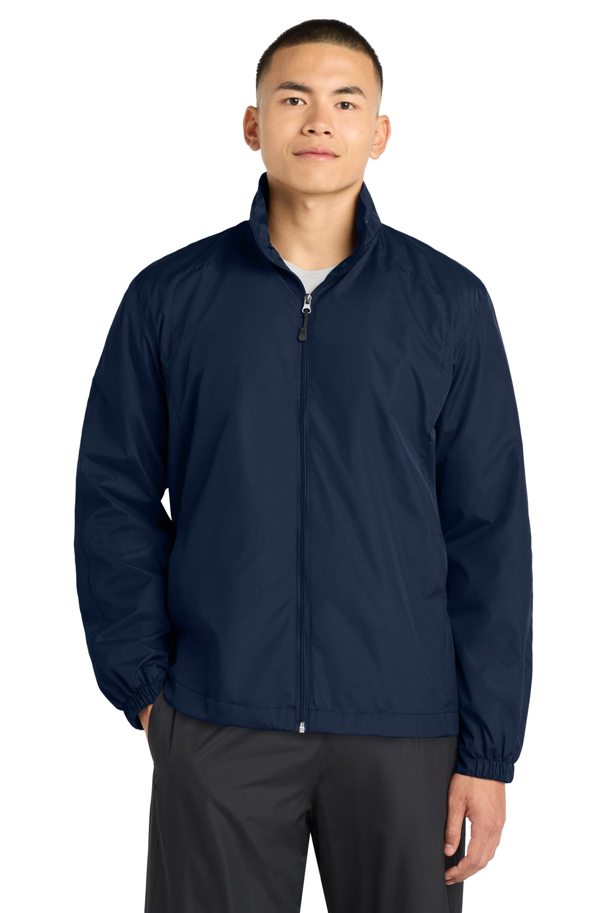 Sport-Tek Full-Zip Wind Jacket - True Navy
