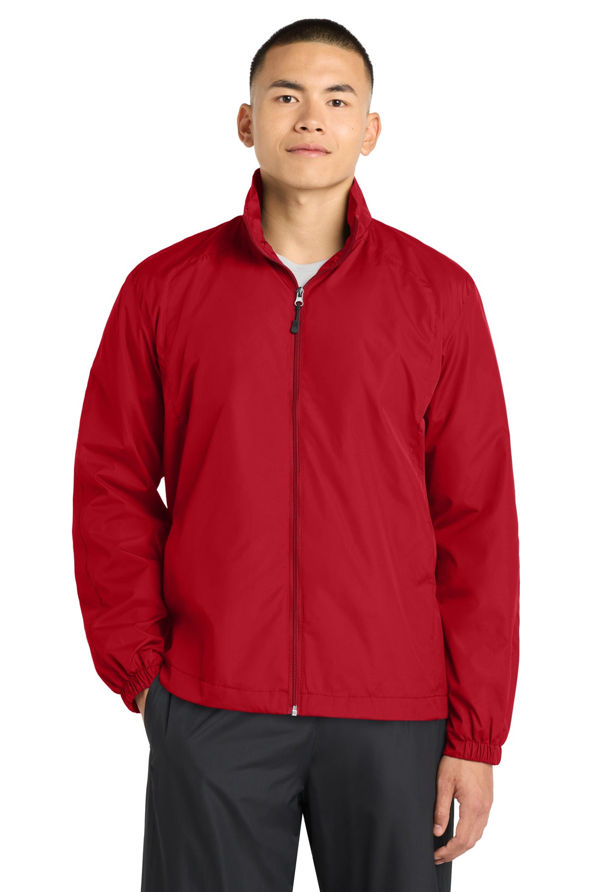 Sport-Tek Full-Zip Wind Jacket - True Red