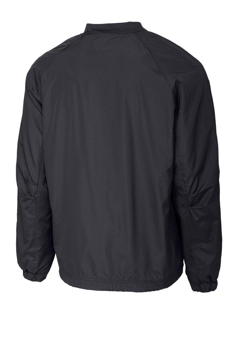Sport-Tek V-Neck Raglan Wind Shirt - Graphite
