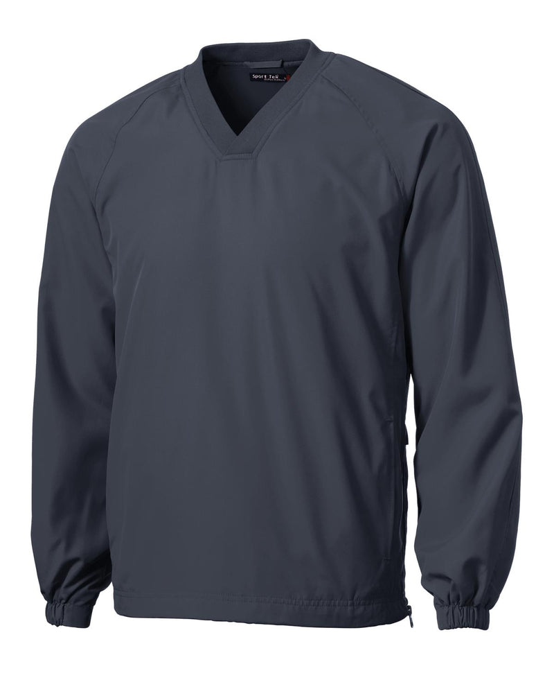 Sport-Tek V-Neck Raglan Wind Shirt - Graphite