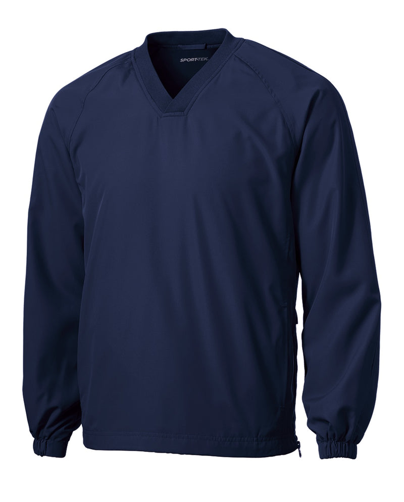 Sport-Tek V-Neck Raglan Wind Shirt - True Navy