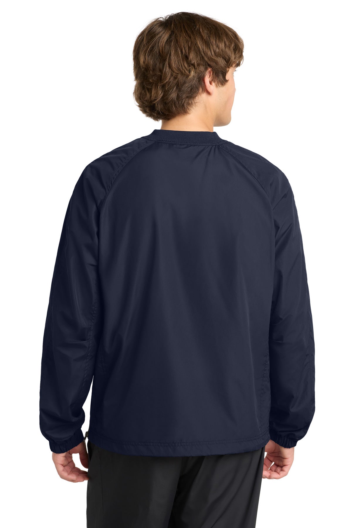 Sport-Tek V-Neck Raglan Wind Shirt - True Navy