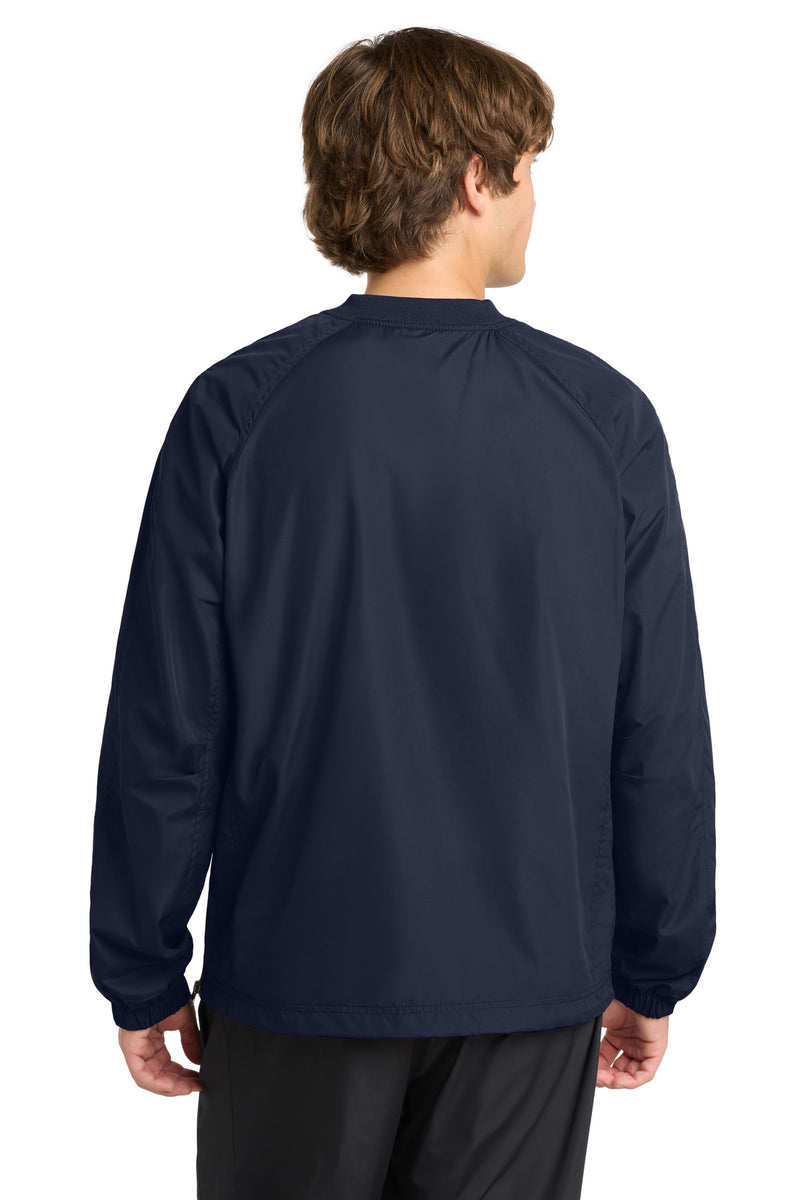 Sport-Tek V-Neck Raglan Wind Shirt - True Navy