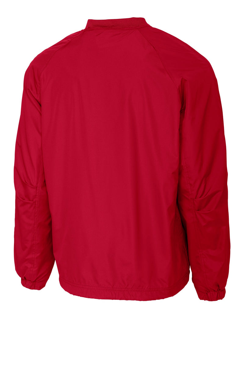 Sport-Tek V-Neck Raglan Wind Shirt - True Red