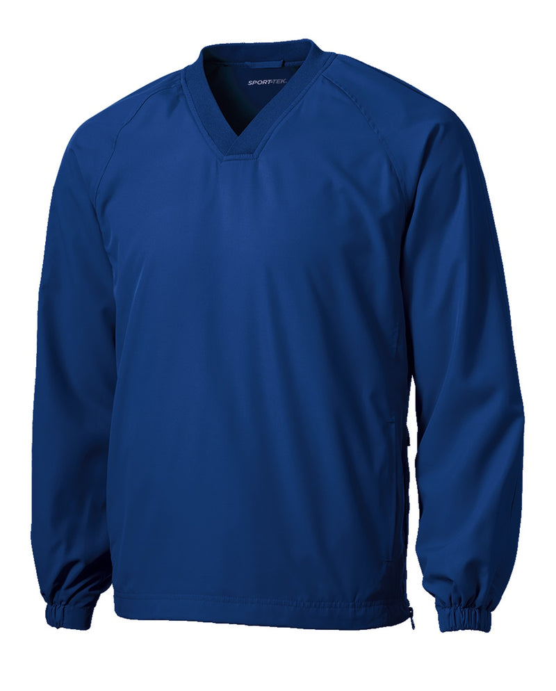 Sport-Tek V-Neck Raglan Wind Shirt - True Royal