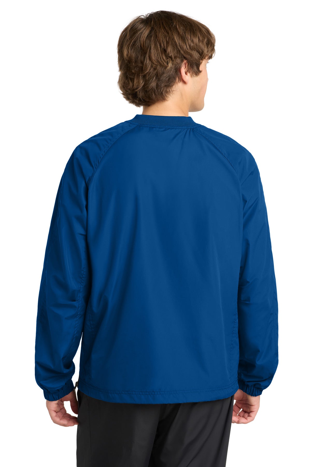 Sport-Tek V-Neck Raglan Wind Shirt - True Royal