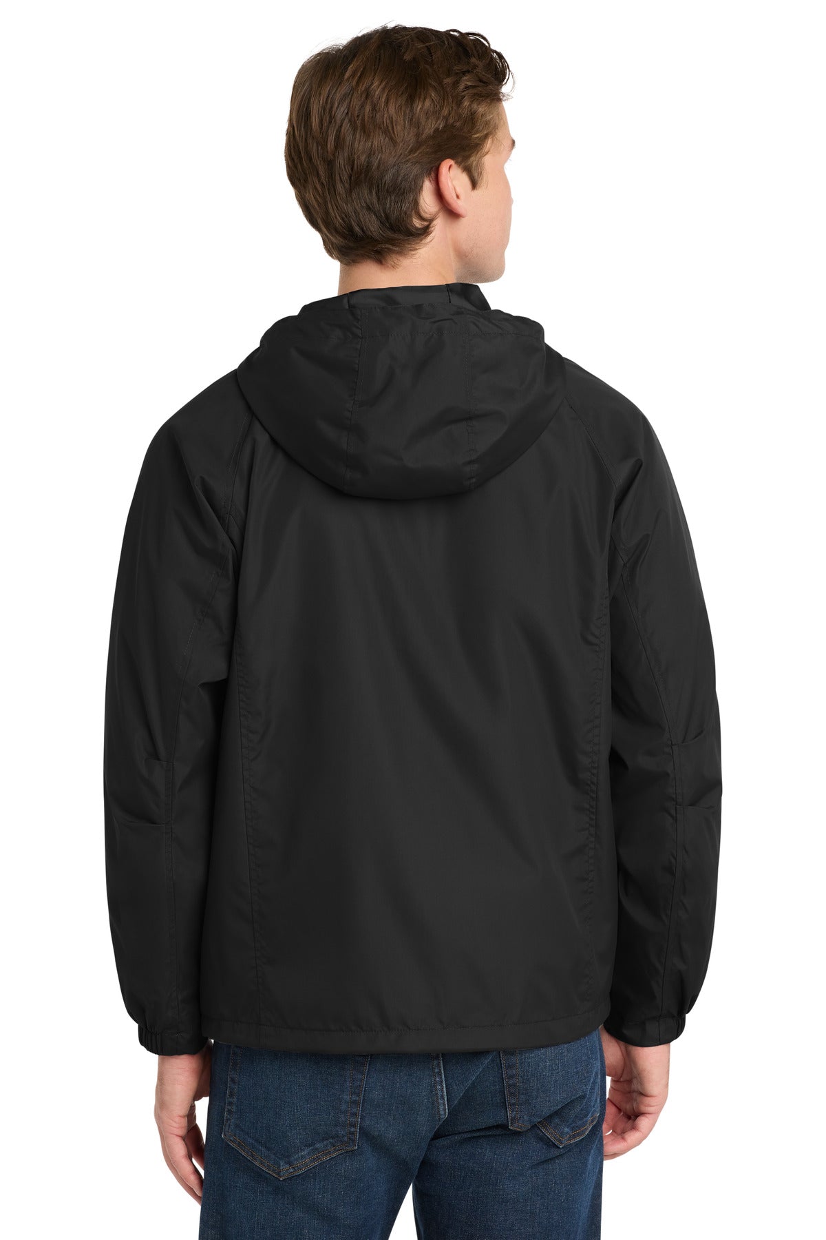 Sport-Tek Hooded Raglan Jacket - Black