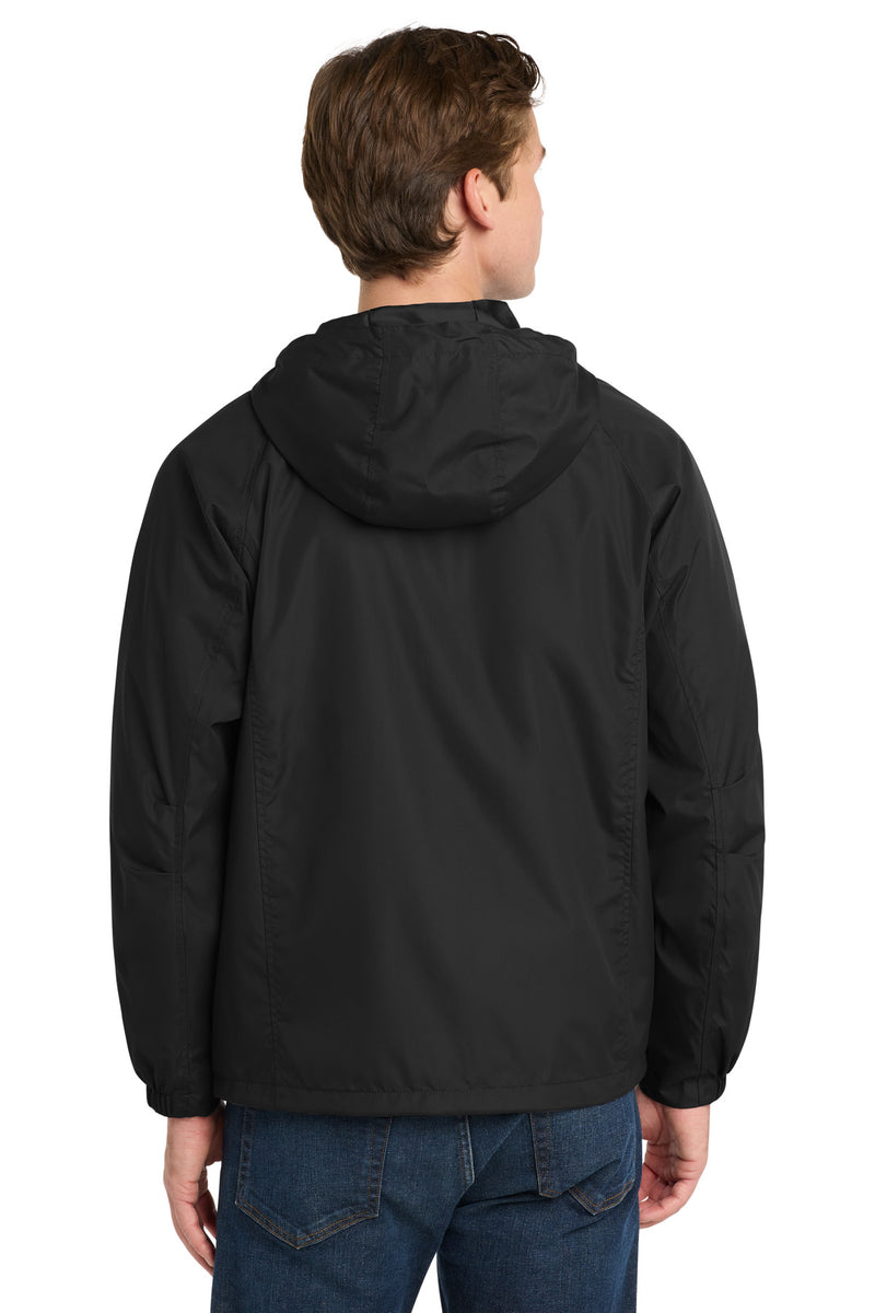 Sport-Tek Hooded Raglan Jacket - Black