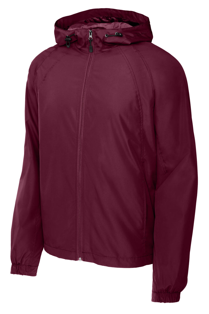 Sport-Tek Hooded Raglan Jacket - Maroon