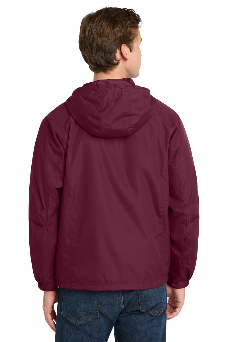 Sport-Tek Hooded Raglan Jacket - Maroon