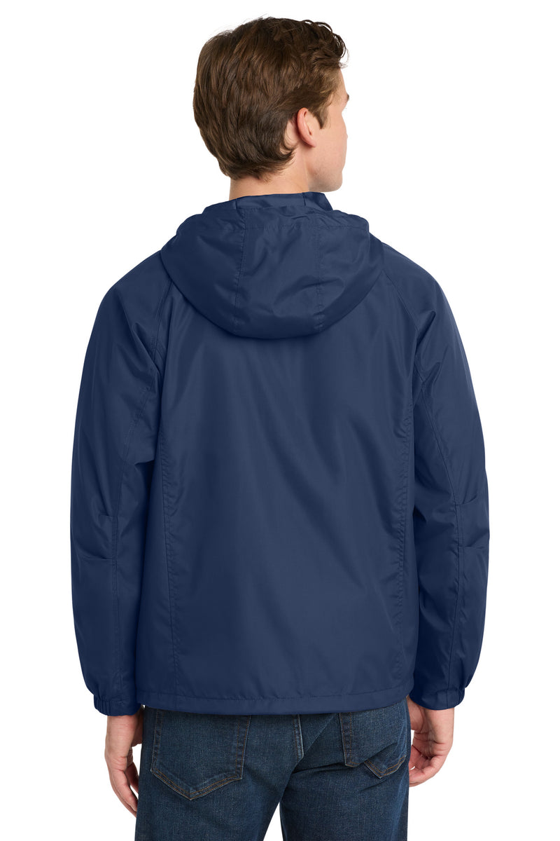 Sport-Tek Hooded Raglan Jacket - True Navy