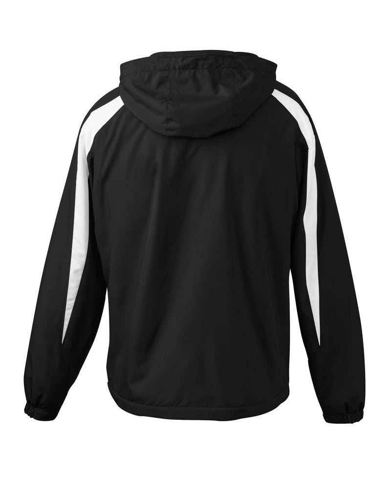 Sport-Tek Fleece-Lined Colorblock Jacket - Black/ White