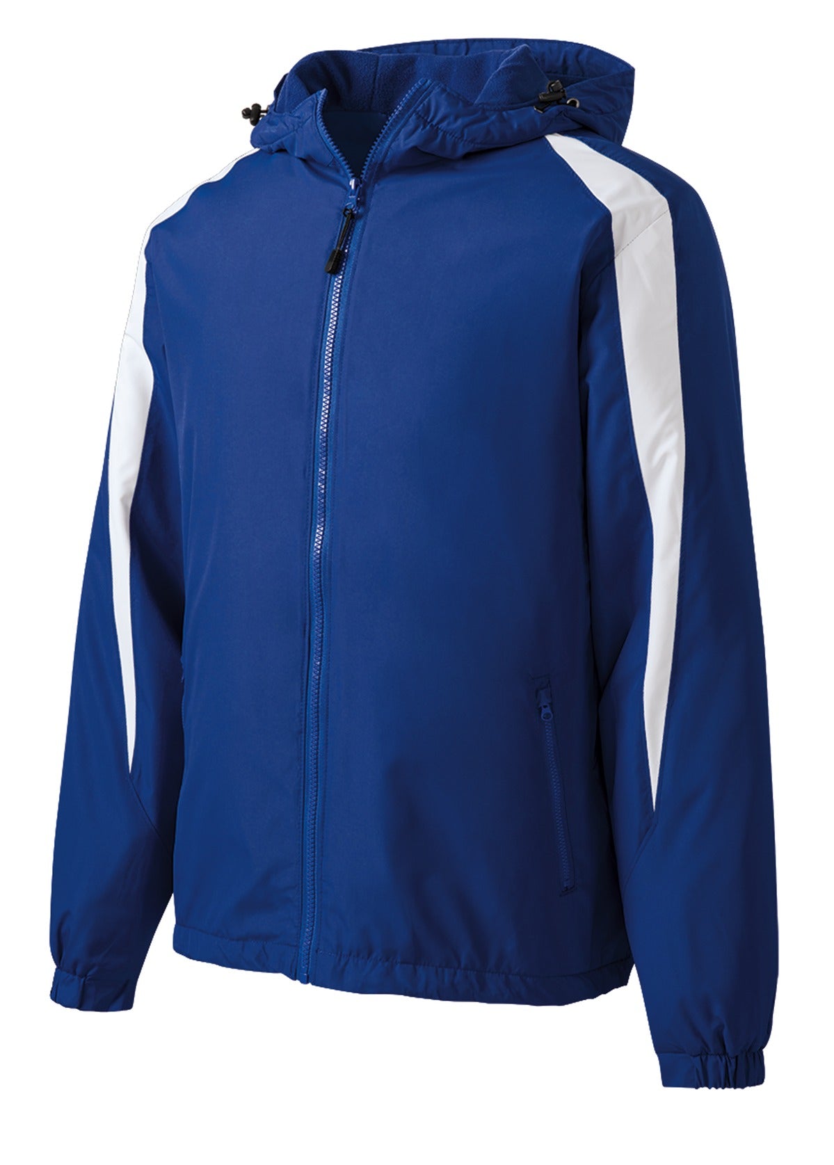 Sport-Tek Fleece-Lined Colorblock Jacket - True Royal/ White