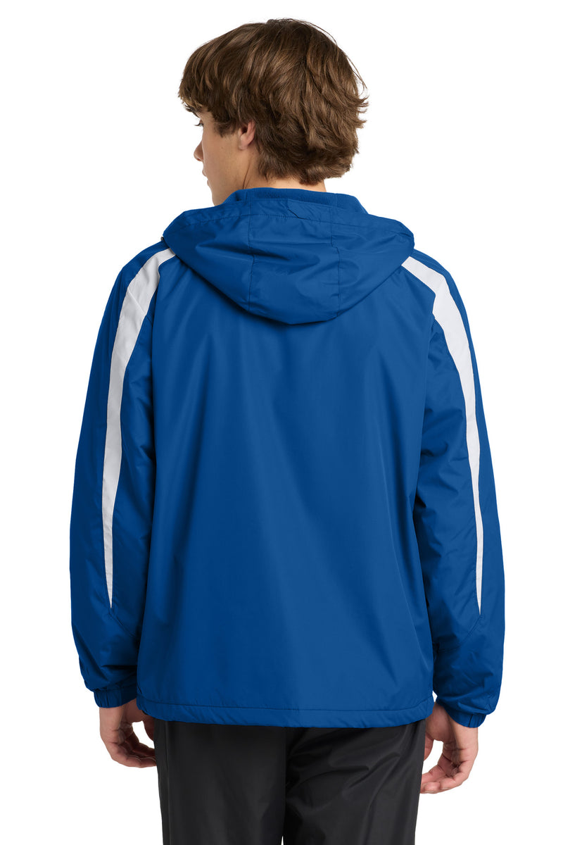 Sport-Tek Fleece-Lined Colorblock Jacket - True Royal/ White