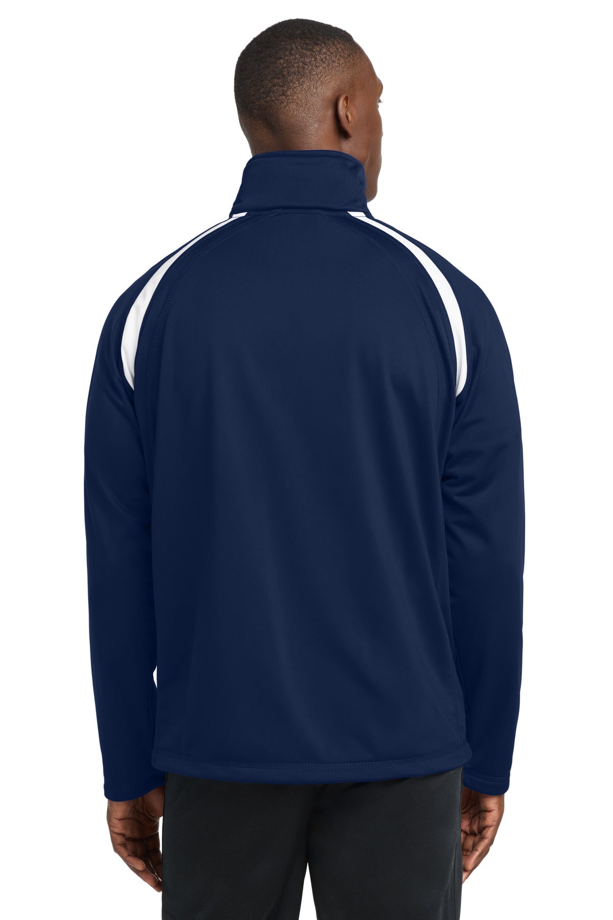 Sport-Tek Tricot Track Jacket - True Navy/ White