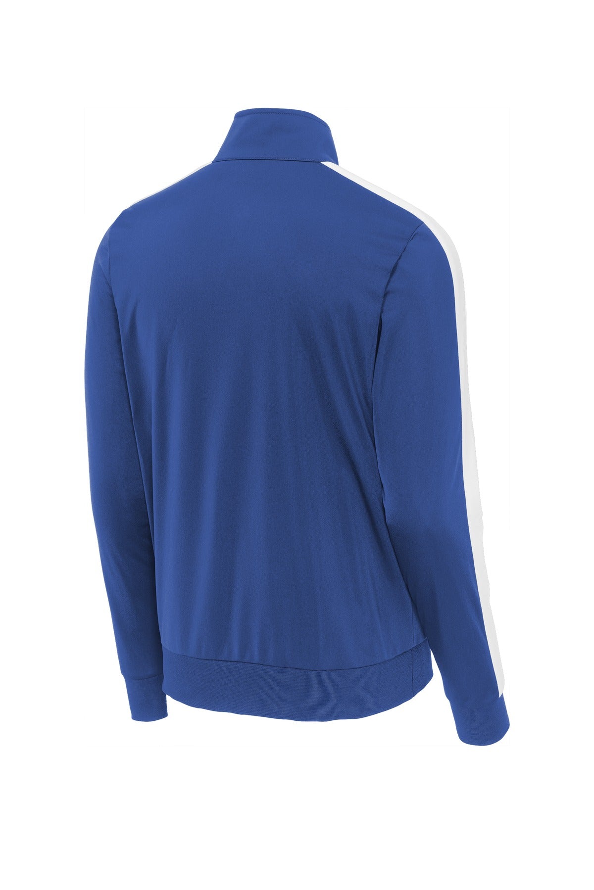 Sport-Tek  Tricot Sleeve Stripe Track Jacket - True Royal/ White