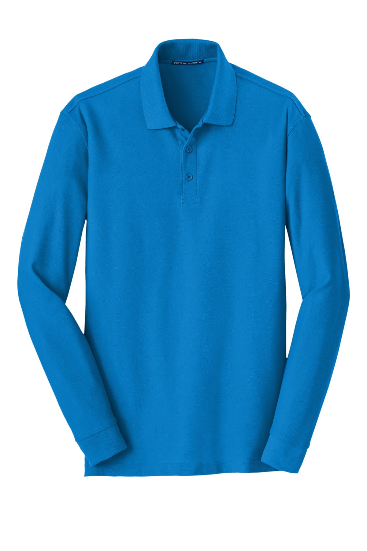 Port Authority Long Sleeve Core Classic Pique Polo - Coastal Blue