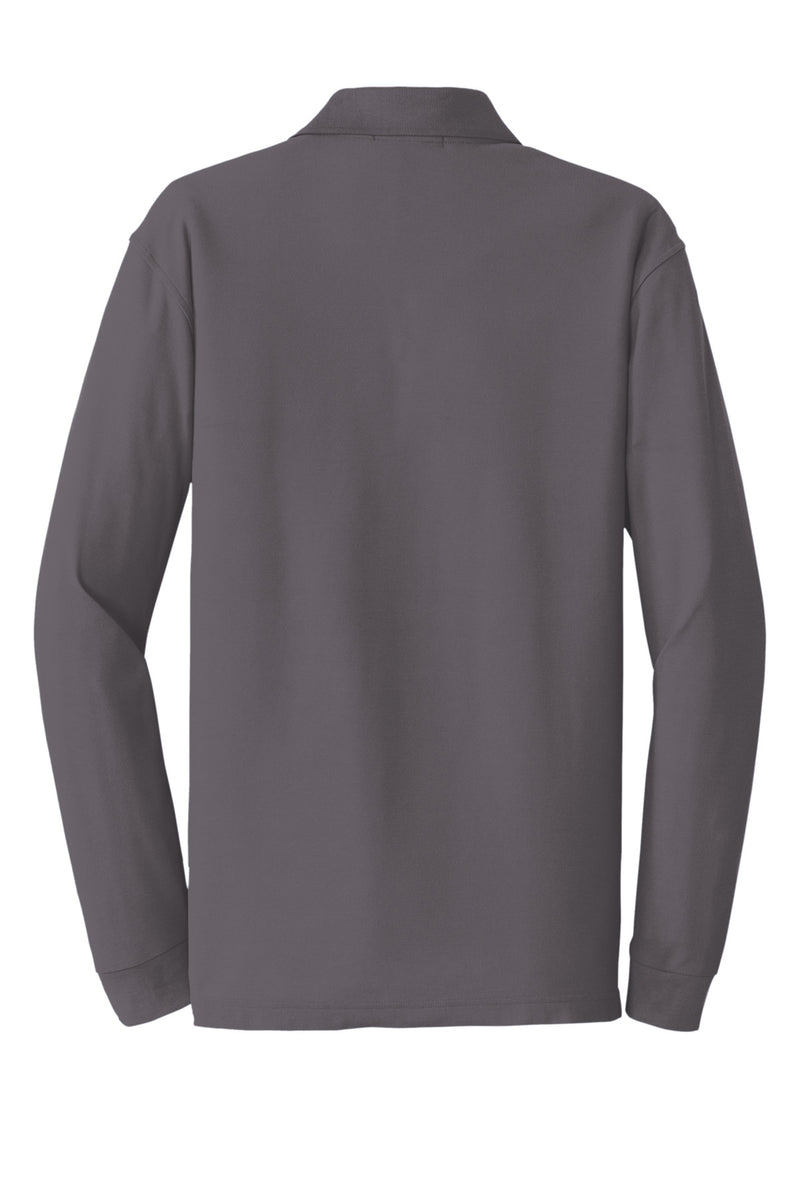 Port Authority Long Sleeve Core Classic Pique Polo - Graphite