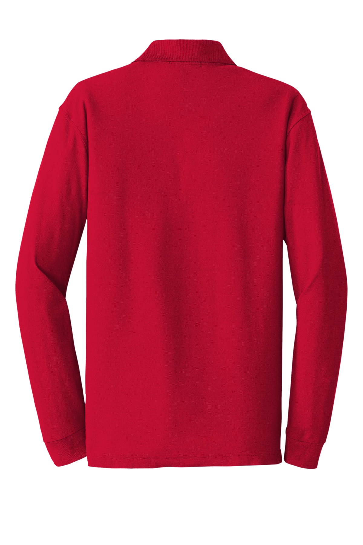 Port Authority Long Sleeve Core Classic Pique Polo - Rich Red