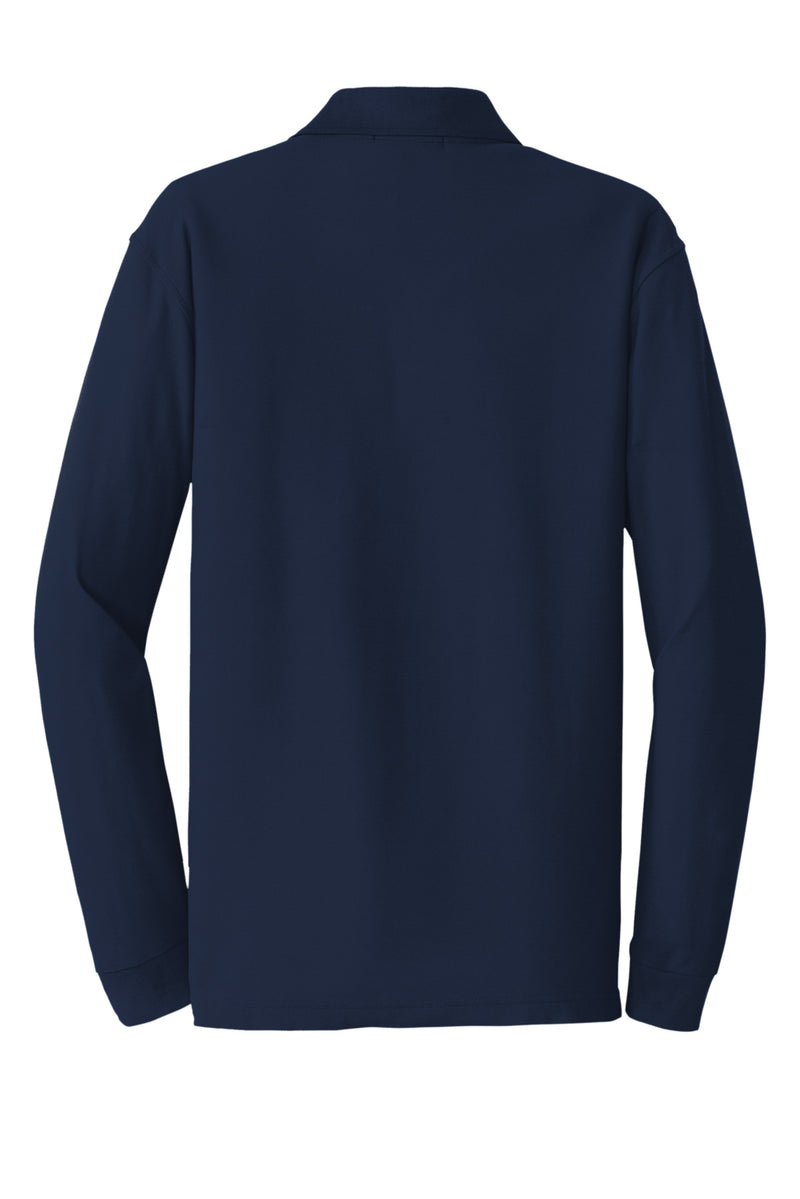 Port Authority Long Sleeve Core Classic Pique Polo - River Blue Navy