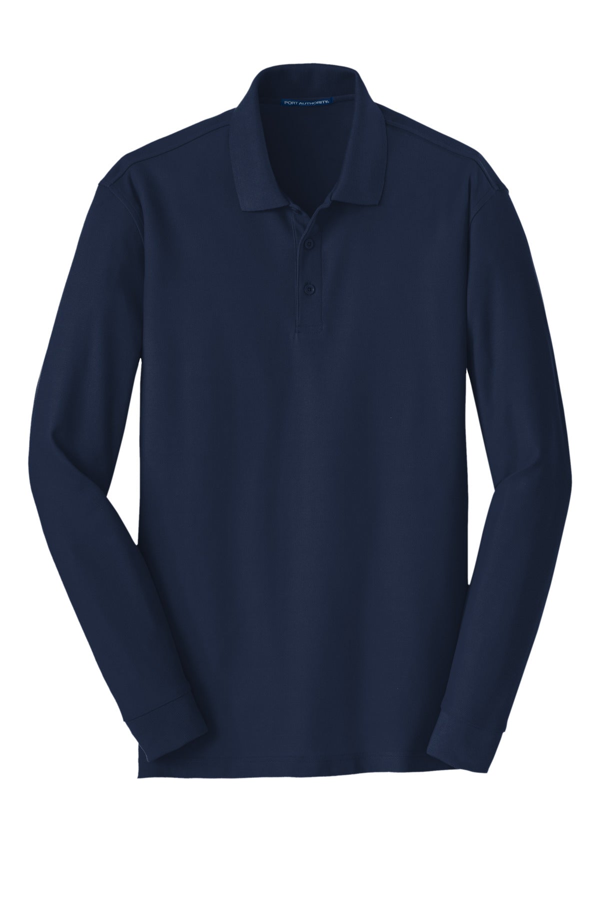 Port Authority Long Sleeve Core Classic Pique Polo - River Blue Navy