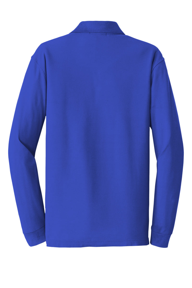 Port Authority Long Sleeve Core Classic Pique Polo - True Royal
