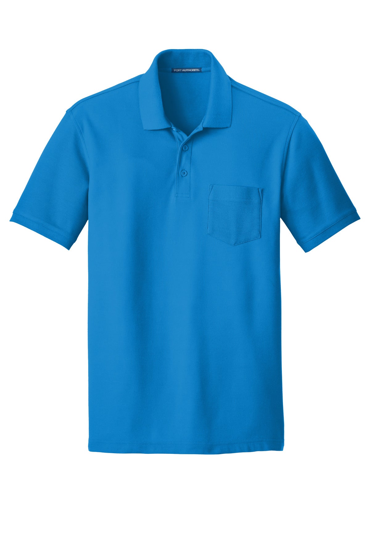 Port Authority Core Classic Pique Pocket Polo - Coastal Blue