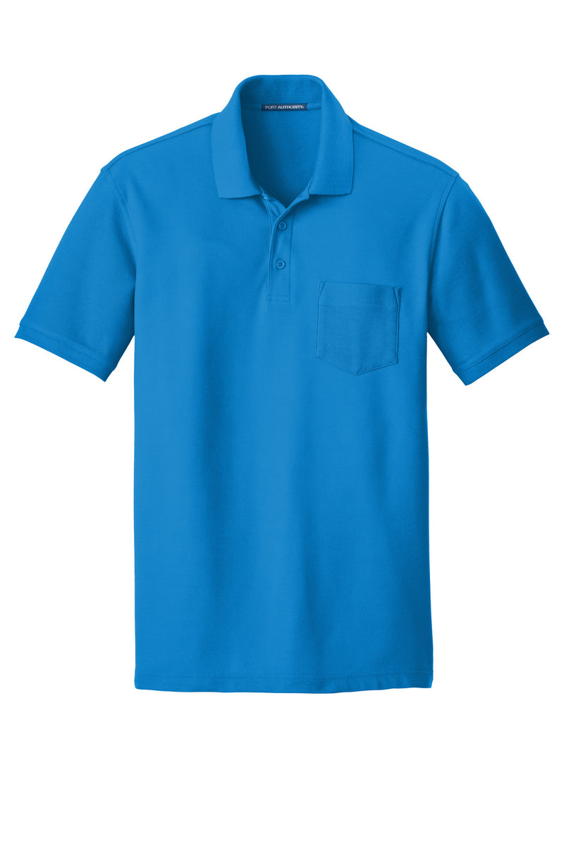 Port Authority Core Classic Pique Pocket Polo - Coastal Blue