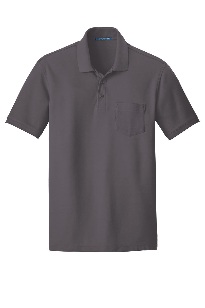 Port Authority Core Classic Pique Pocket Polo - Graphite