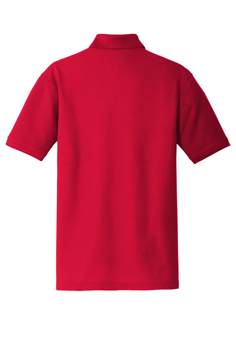 Port Authority Core Classic Pique Pocket Polo - Rich Red
