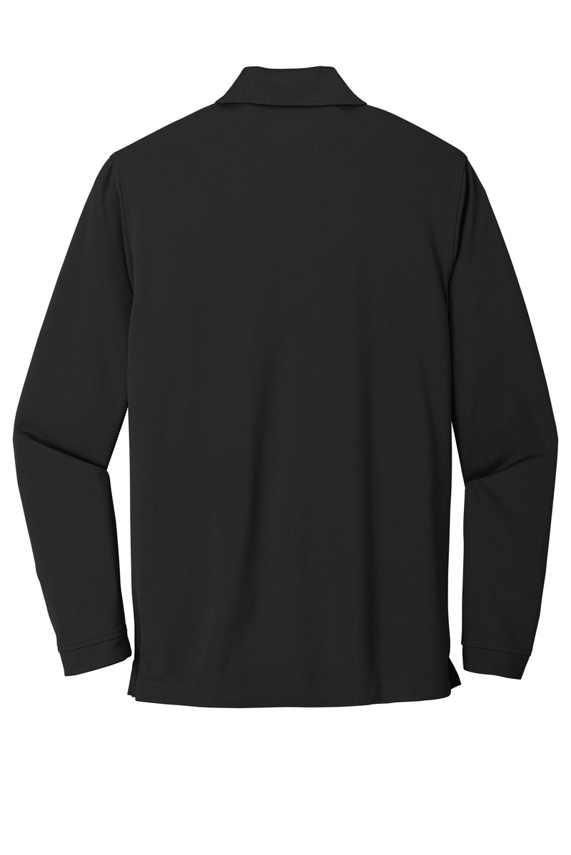 Port Authority  Dry Zone  UV Micro-Mesh Long Sleeve Polo - Deep Black