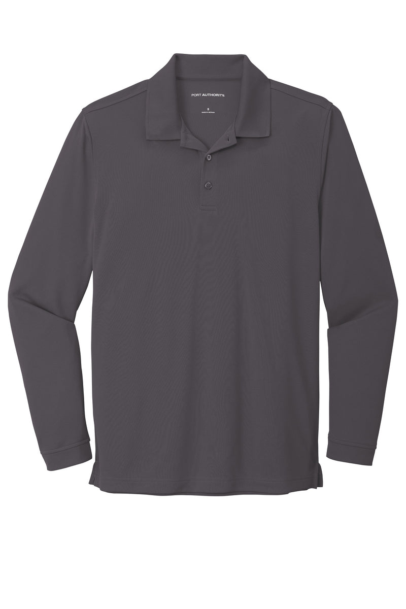 Port Authority  Dry Zone  UV Micro-Mesh Long Sleeve Polo - Graphite