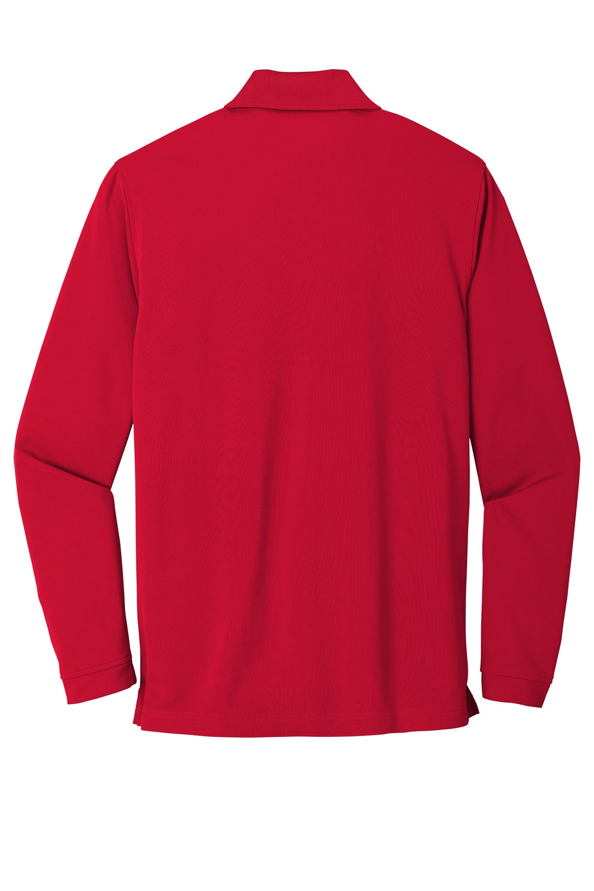 Port Authority  Dry Zone  UV Micro-Mesh Long Sleeve Polo - Rich Red