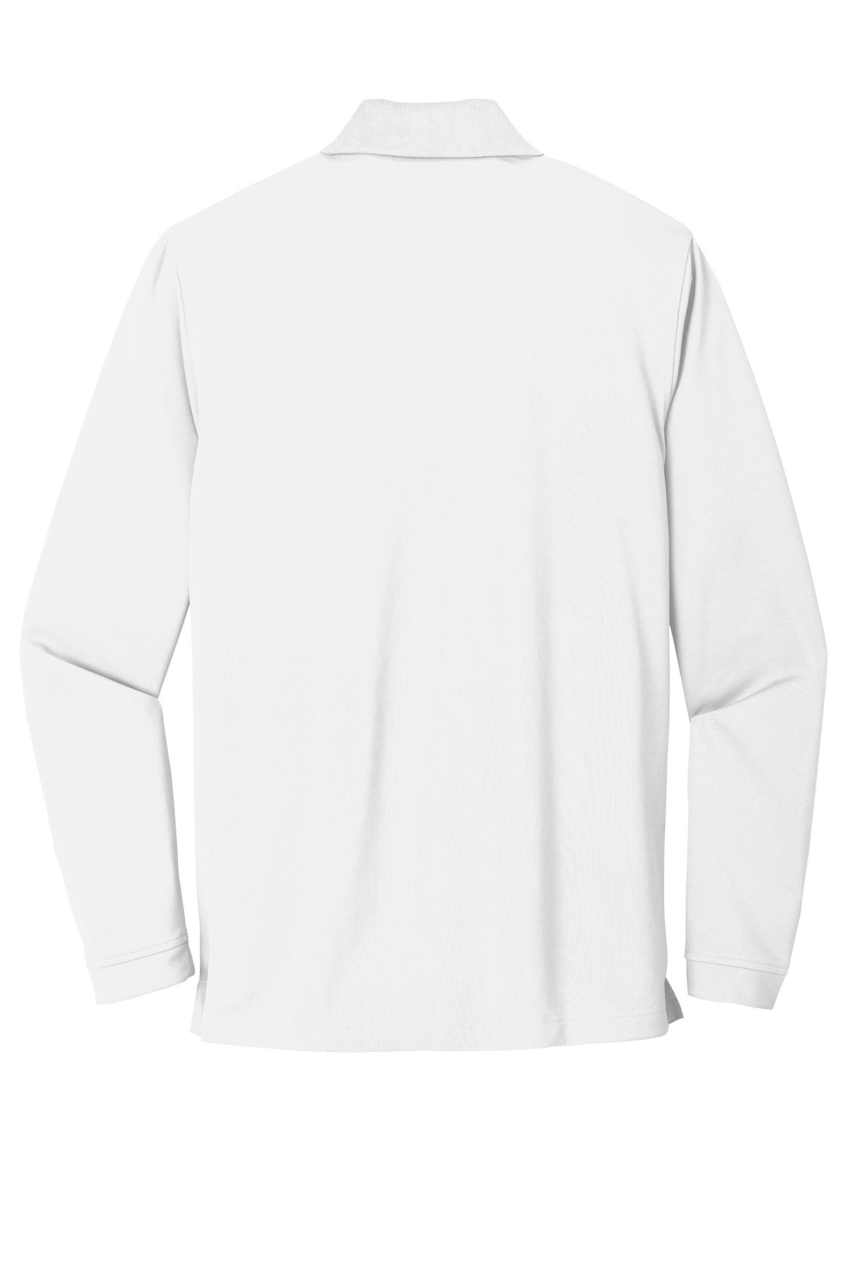 Port Authority  Dry Zone  UV Micro-Mesh Long Sleeve Polo - White
