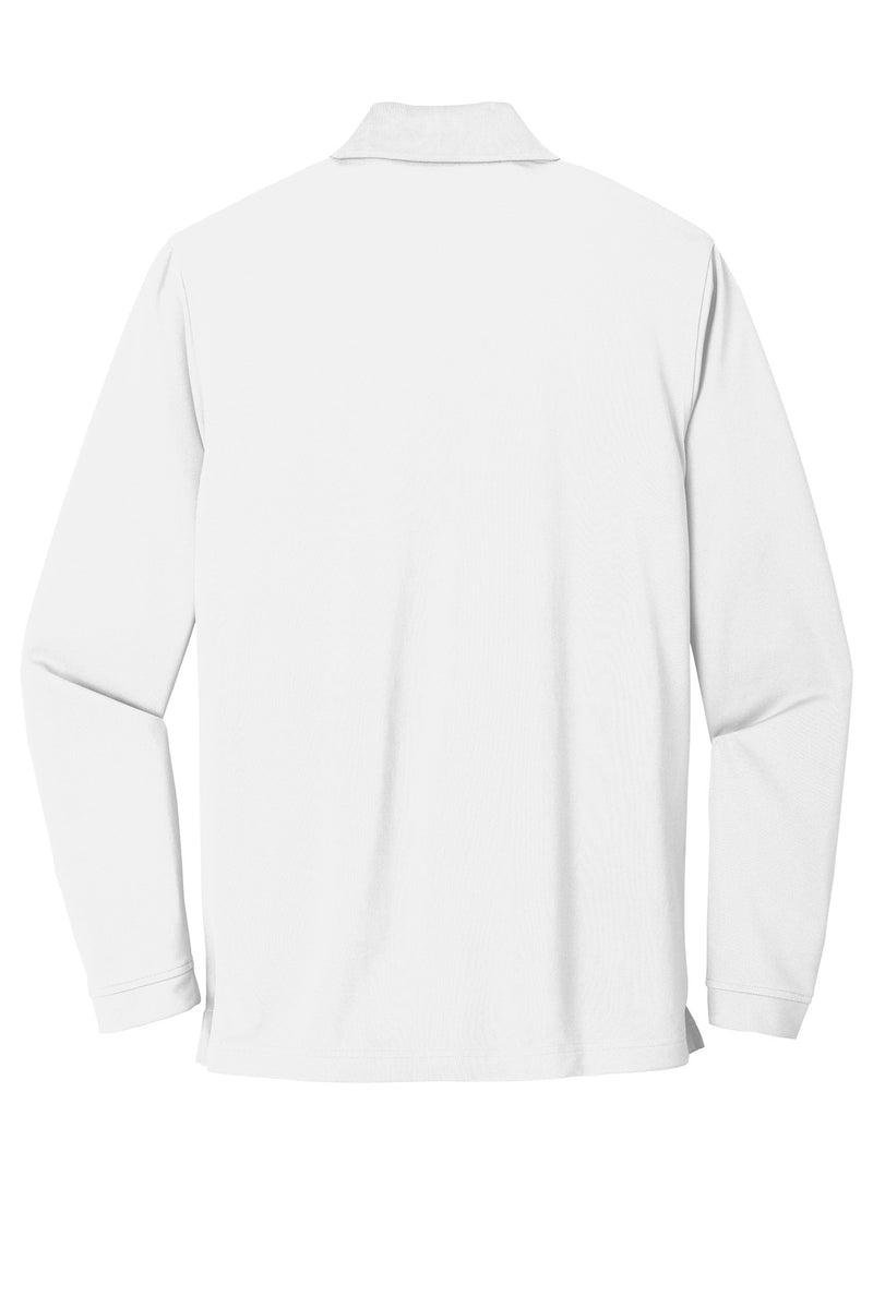 Port Authority  Dry Zone  UV Micro-Mesh Long Sleeve Polo - White