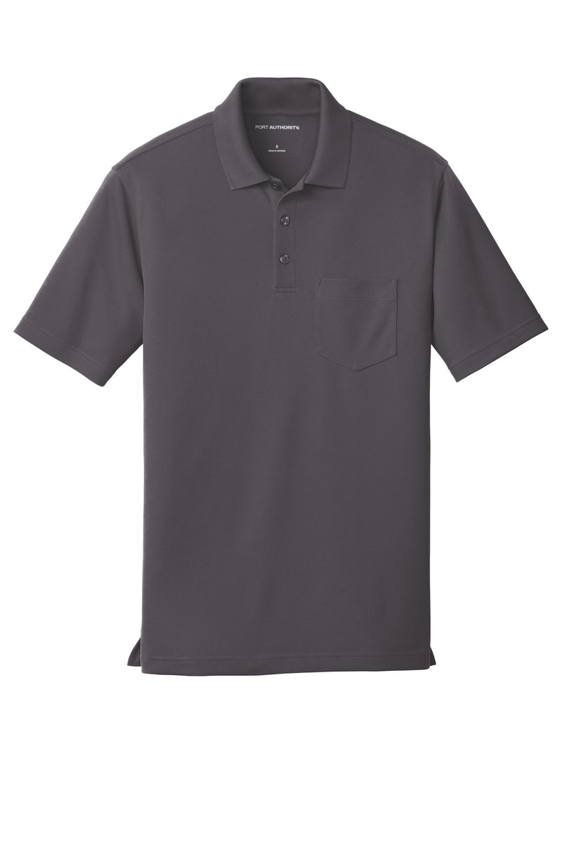 Port Authority Dry Zone UV Micro-Mesh Pocket Polo - Graphite
