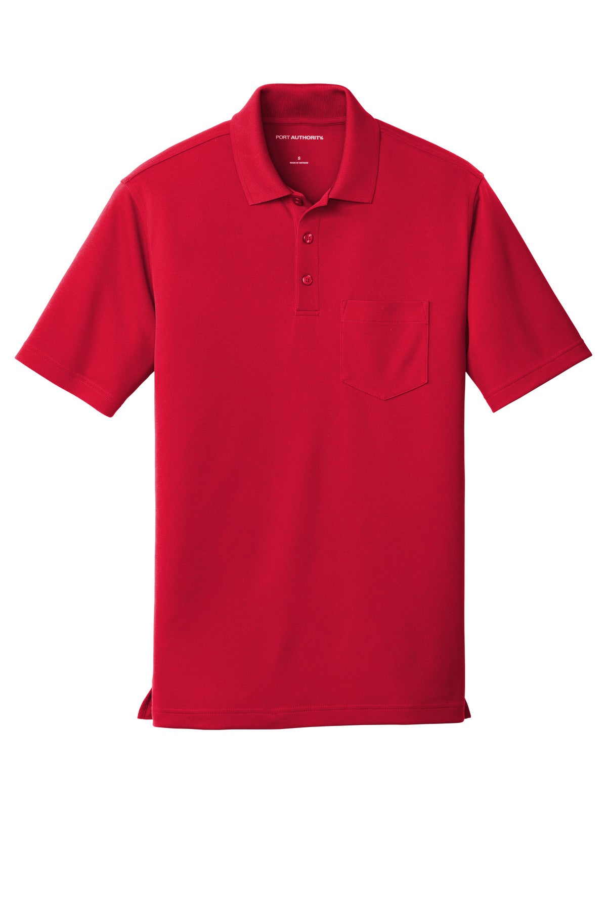 Port Authority Dry Zone UV Micro-Mesh Pocket Polo - Rich Red