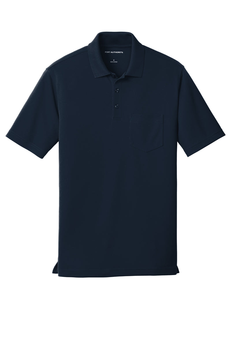 Port Authority Dry Zone UV Micro-Mesh Pocket Polo - River Blue Navy