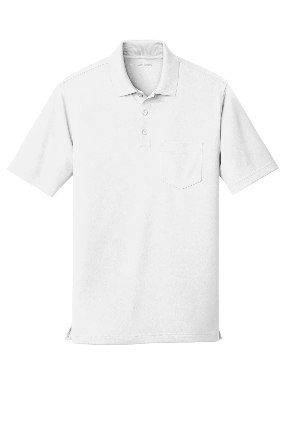 Port Authority Dry Zone UV Micro-Mesh Pocket Polo - White