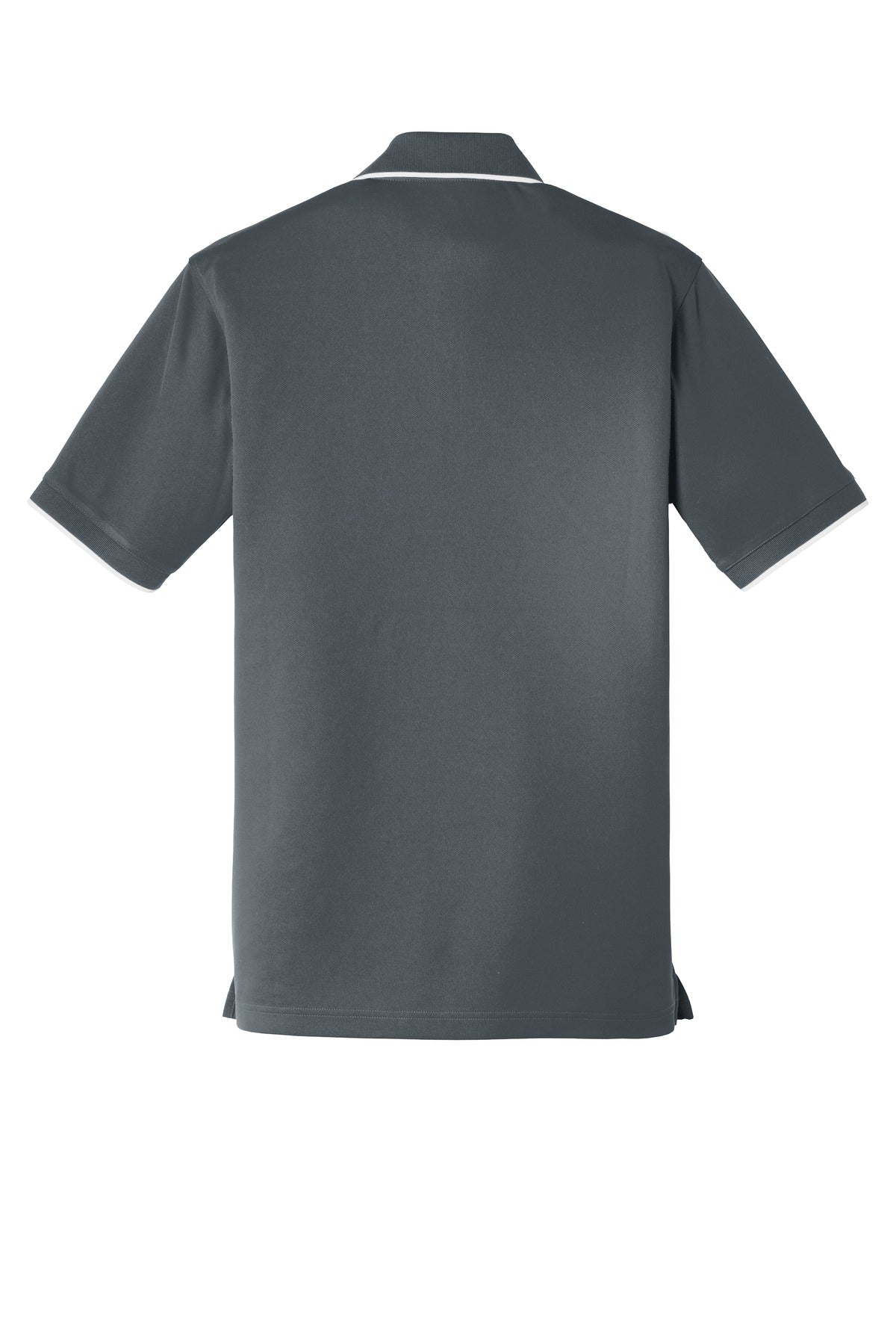Port Authority Dry Zone UV Micro-Mesh Tipped Polo - Graphite/ White